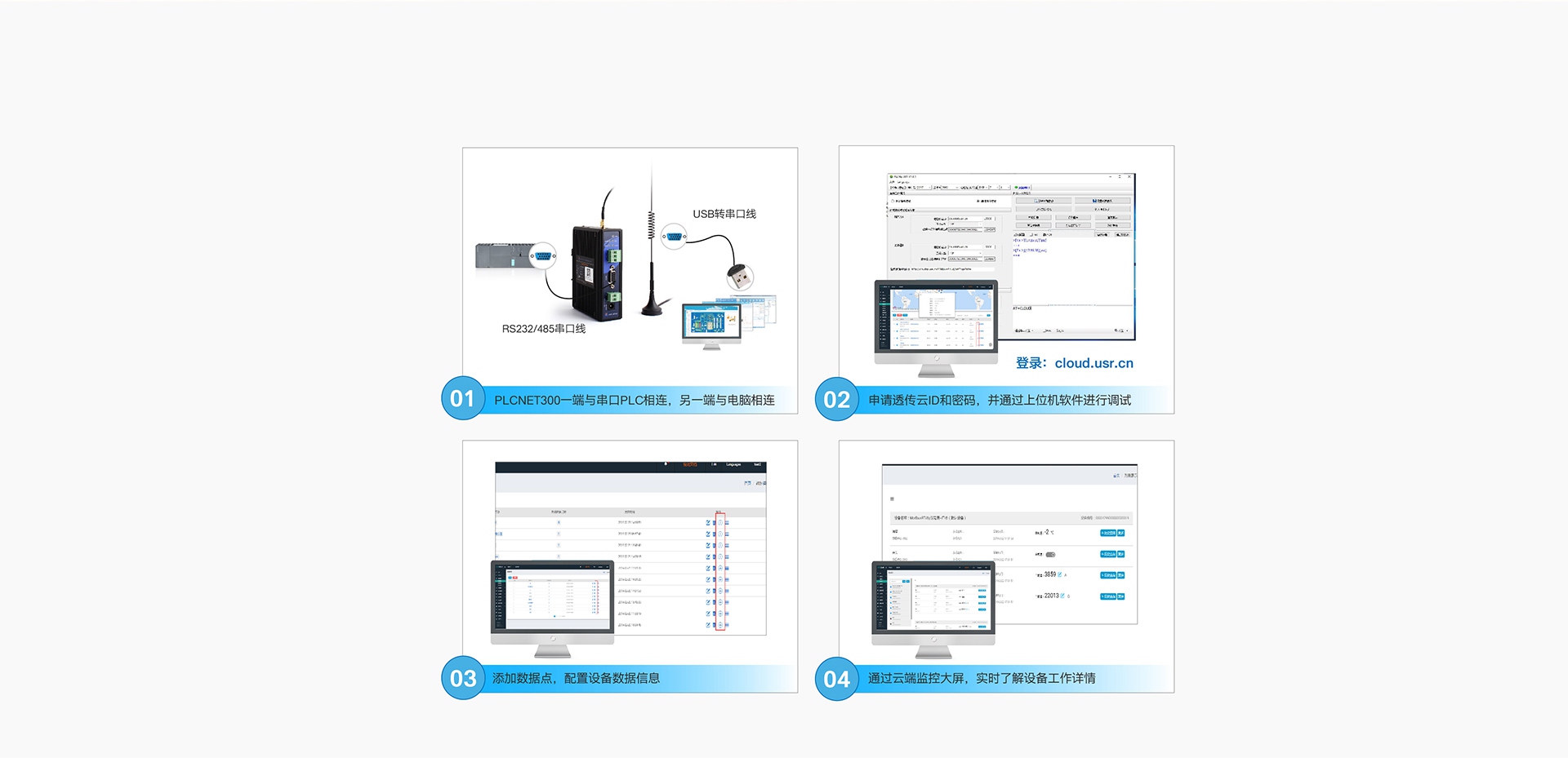 單串口工業(yè)PLC云網(wǎng)關(guān)操作簡(jiǎn)單，使用方方便